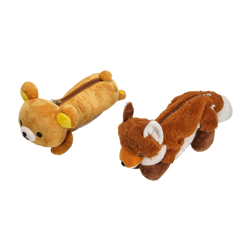 Pluszowe etui z misiem i lisem